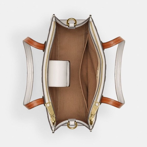 NWT Coach Outlet Nina Small Tote Bag In Signature Leather - Picture 8 of 9